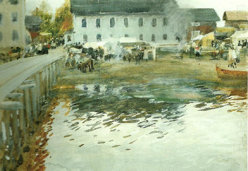 Anders Zorn mora marknad china oil painting image